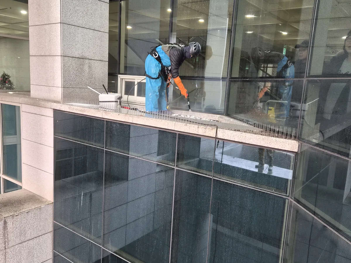서구 가수원동 건물 복도·대기 동선 야간 위생청소 사례 - 행진크린